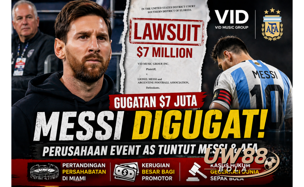 UW88 Bola Bongkar Messi Digugat Perusahaan AS Langgar Kontrak Laga Persahabatan
